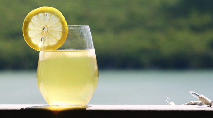 drinking lemon juice