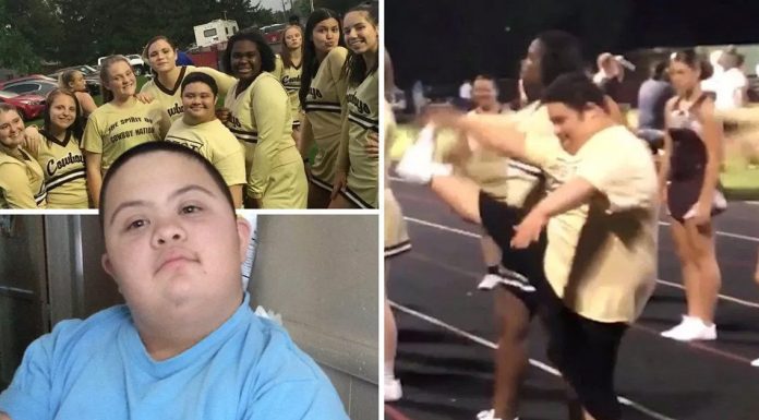 cheerleader down syndrome banned
