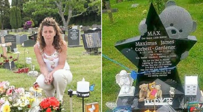 headstone removed after complaint