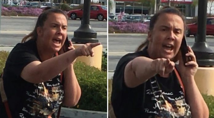 woman demanding cops check man