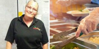 school cafeteria worker fired