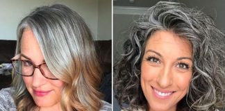 women natural grey hair